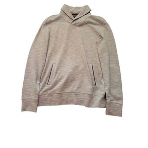 Express Men's Gray Loose Pullover Sweater with Front Pocket Size XS